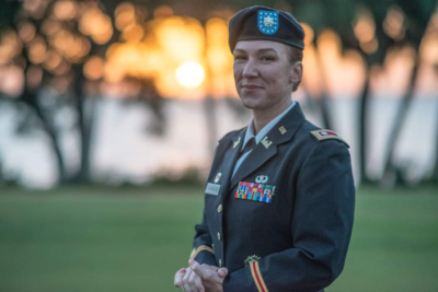 Charlene LaMountain promoted to Lieutenant Colonel at Bay Palms Golf Complex on MacDill AFB.