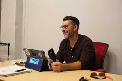 Seth Hickerson at Groundswell Startups coworking space